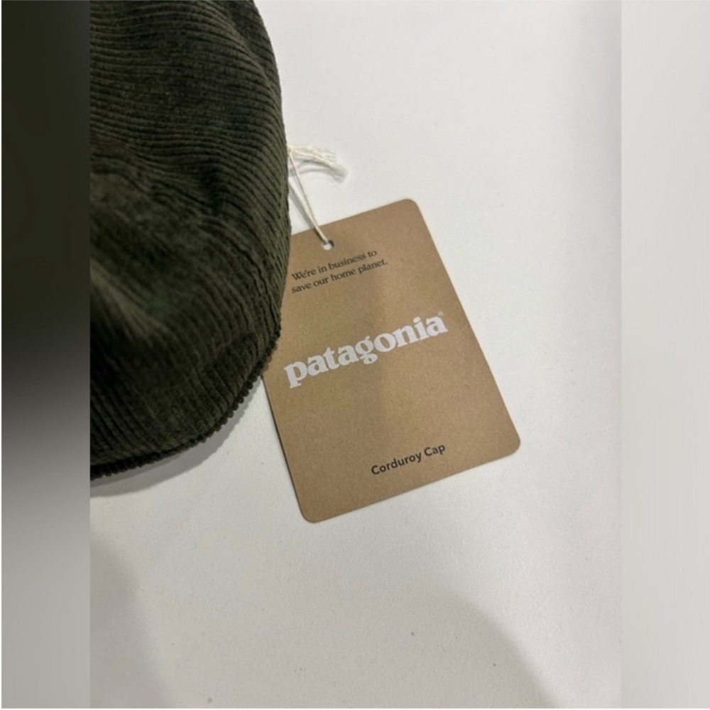 Patagonia Men's Corduroy Hat Adult Green NWT Adjustable Snap Back Closure - Picture 5 of 6